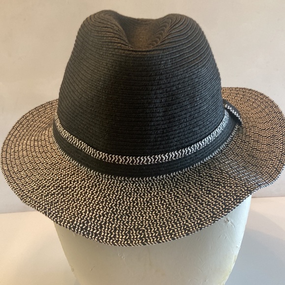 Black and grey fedora Retro style flexible hat - Picture 11 of 13